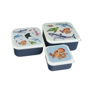 Obrázek z Svačinový box žralok set 3 ks 